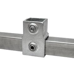 Buiskoppeling Kort T-stuk - vierkant - 40 mm